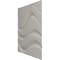 Ekena Millwork 19 5/8in. W x 19 5/8in. H Wave EnduraWall Decorative 3D Wall Panel Covers 2.67 Sq. Ft. WP20X20WVISG - alternate 2